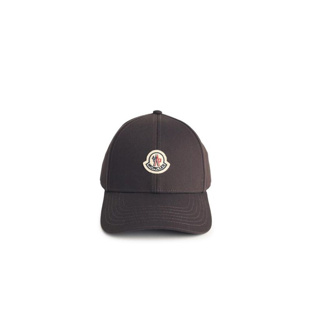 Moncler Brown Cotton Cap Men